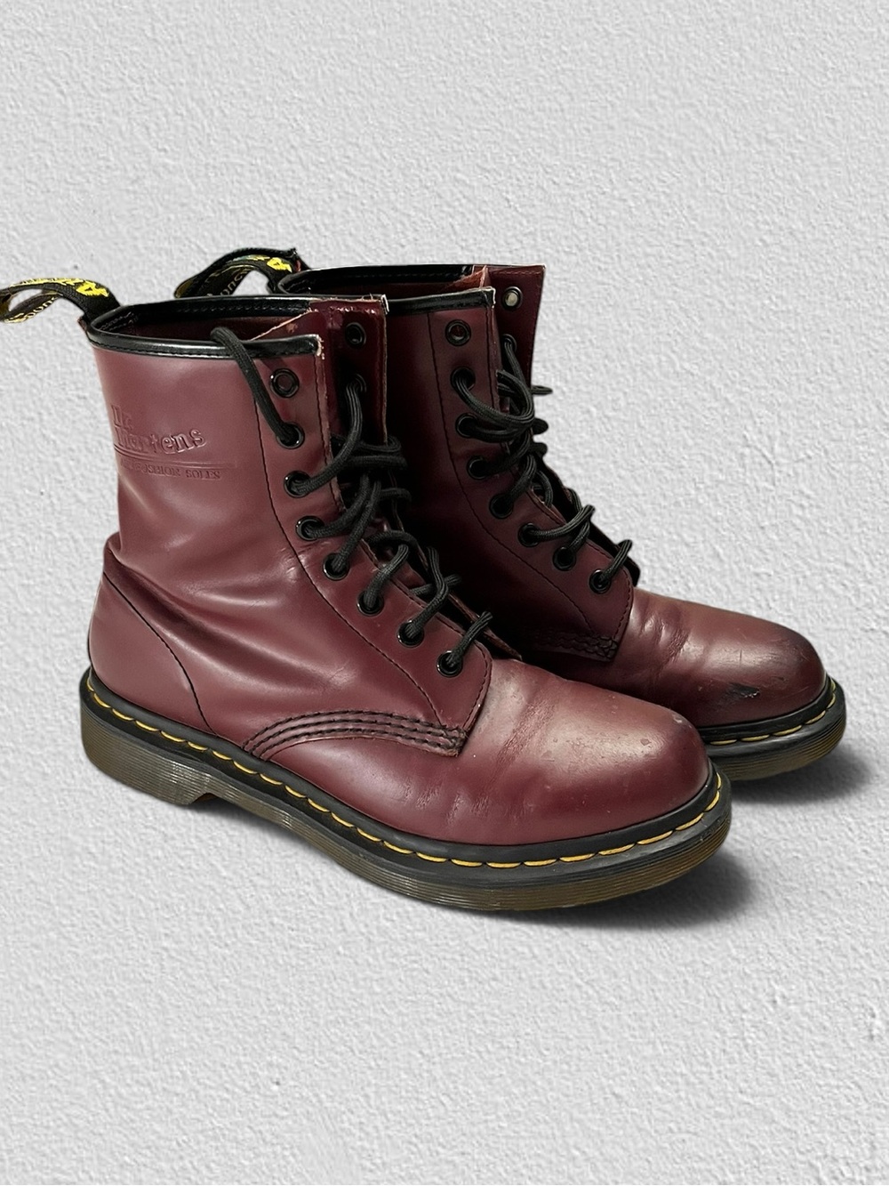 Dr. Martens 1460 Cherry Red Leather 8-Eye Boots Women’s 8